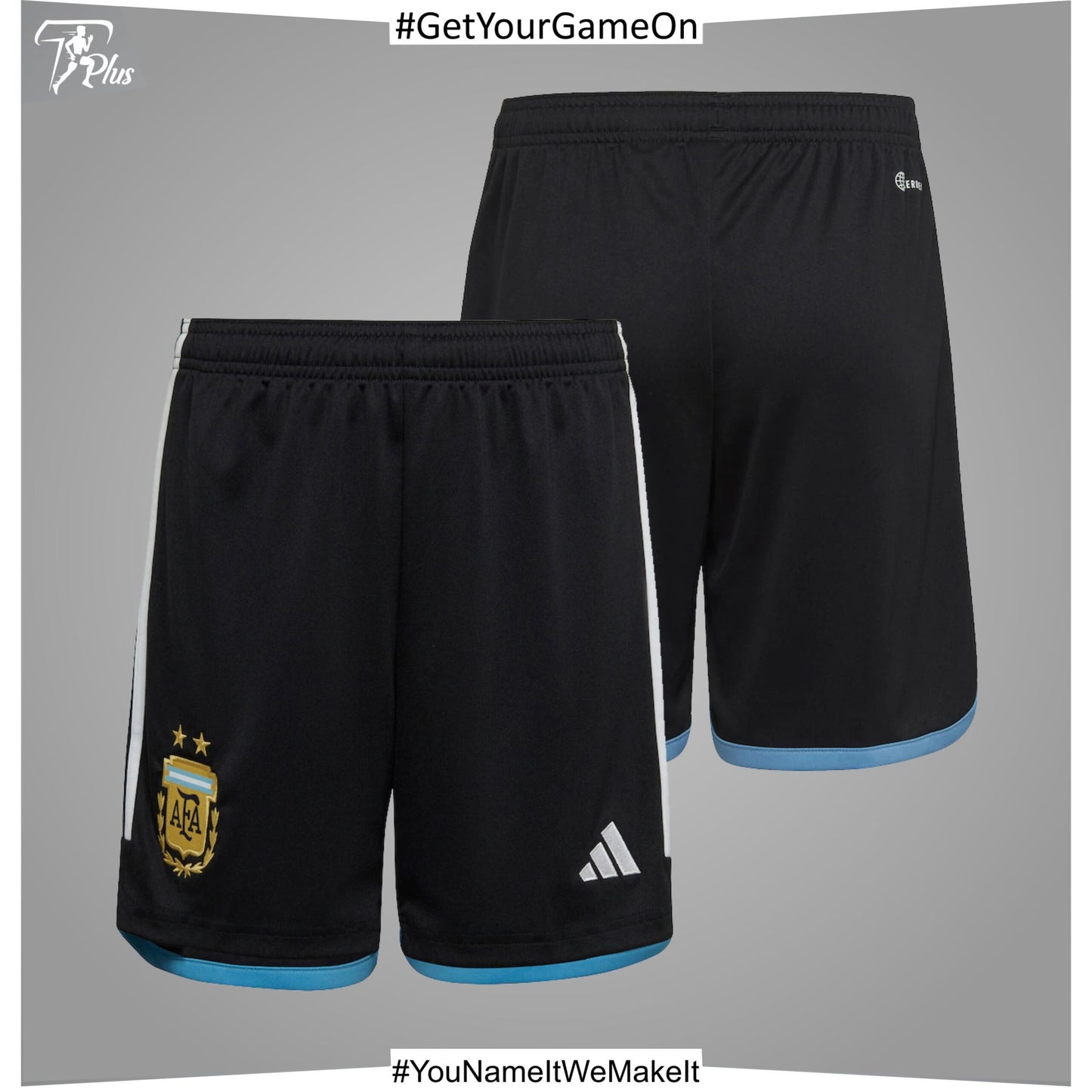 Argntina Home Shorts 2022 – Kids