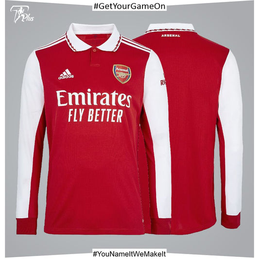 Customizable Arsenel Home Shirt 2022-23 - Long Sleeve