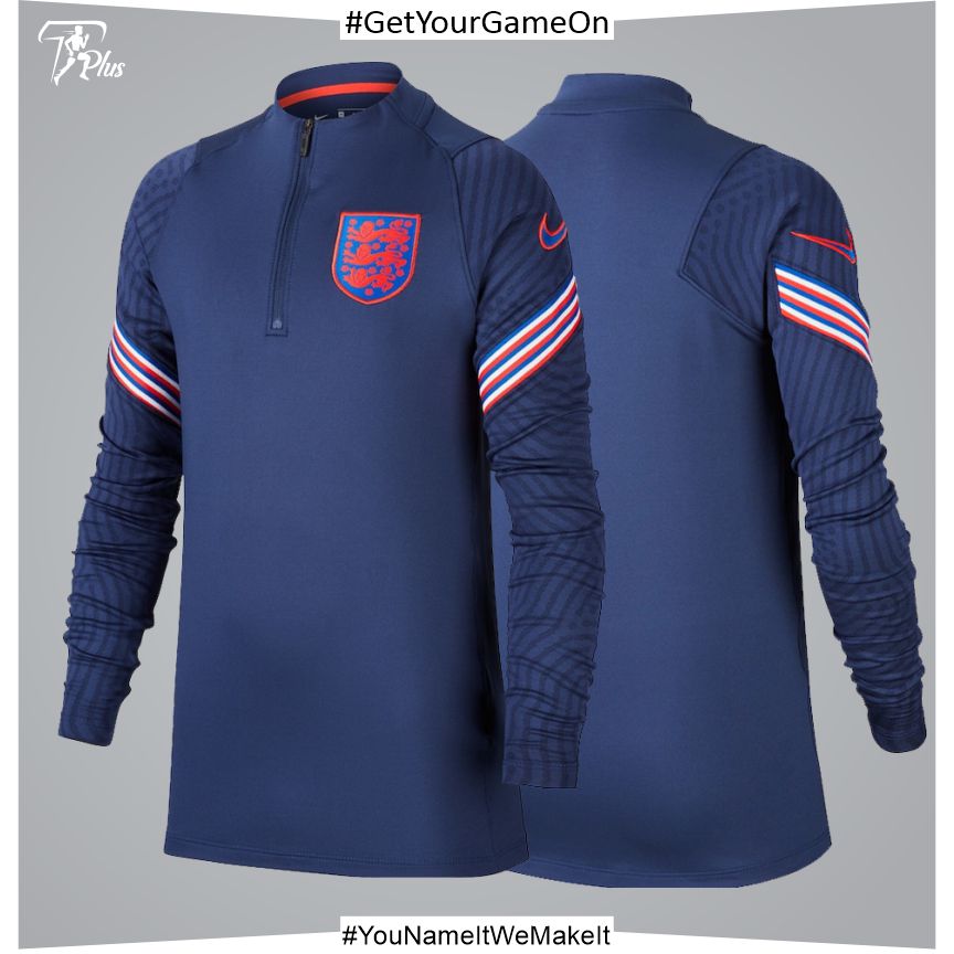 Customizable England Dri-Fit Strike Drill Top – Navy