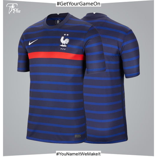 Customizable France Home Stadium Shirt 2020-21