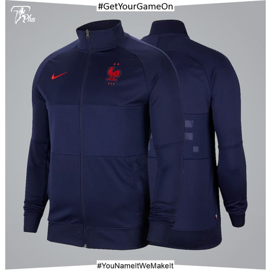 Customizable France l96 Anthem Track Jacket - Navy