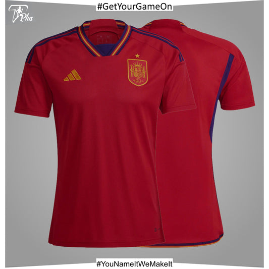 Customizable Spain Home Shirt 2022