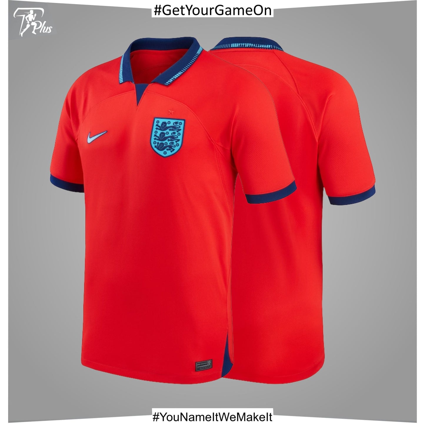 Customizable England Away Stadium Shirt 2022