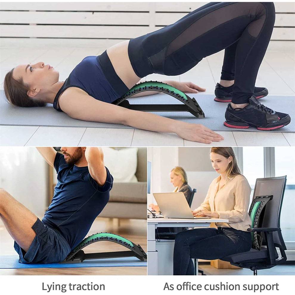 Back Support Lumber Back Pain Relief Stretching Device - Valetica Sports