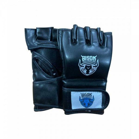 Bison MMA Gloves - A/Leather (Black) - Valetica Sports