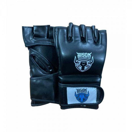Bison MMA Gloves - Leather (Black) - Valetica Sports