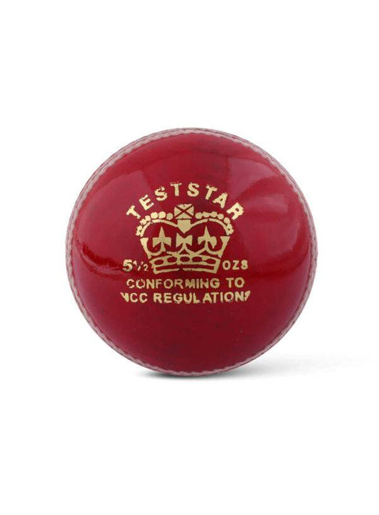 CA Cricket Ball Test Star Red - Valetica Sports