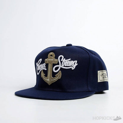 Crew Strong Anchor Snapback Cap - Valetica Sports