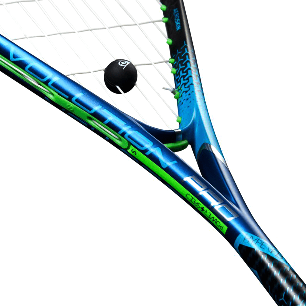 Dunlop Hyperfibre + Evolution Pro 120 Squash Racket - Valetica Sports