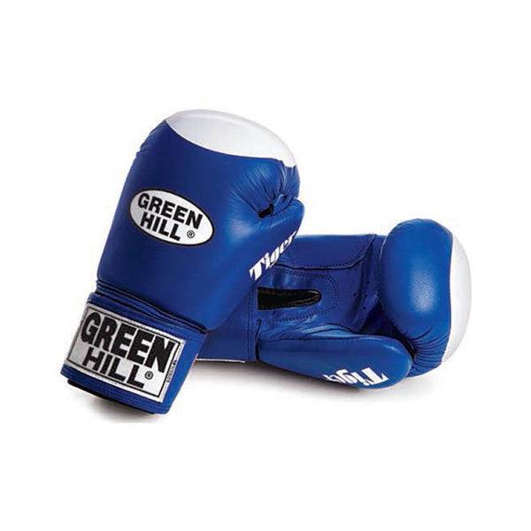 Green Hill Tiger Leather Boxing Gloves - Valetica Sports