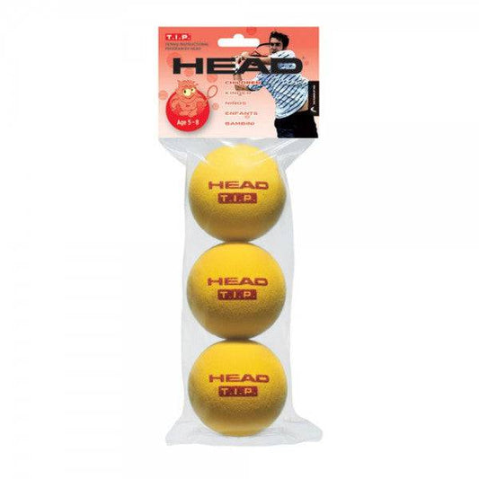 Head T.I.P Tennis Training Balls (3 Pack) - Valetica Sports