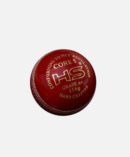 HS Core 5 Cricket Hard Balls (Pack Of 6) - Valetica Sports