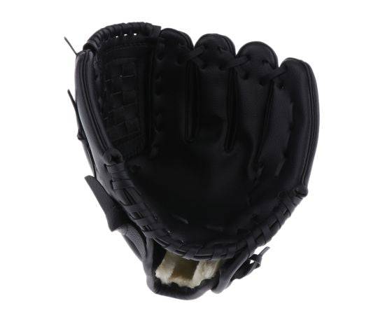 Leather Wear-Resistant Left Handed Baseball Glove - Black - Valetica Sports