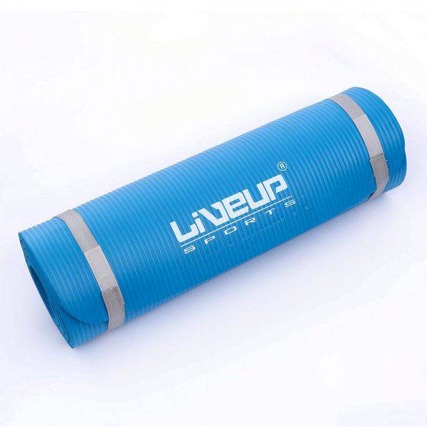 Liveup Exercise Yoga Mat NBR 12mm LS3257 – Blue - Valetica Sports