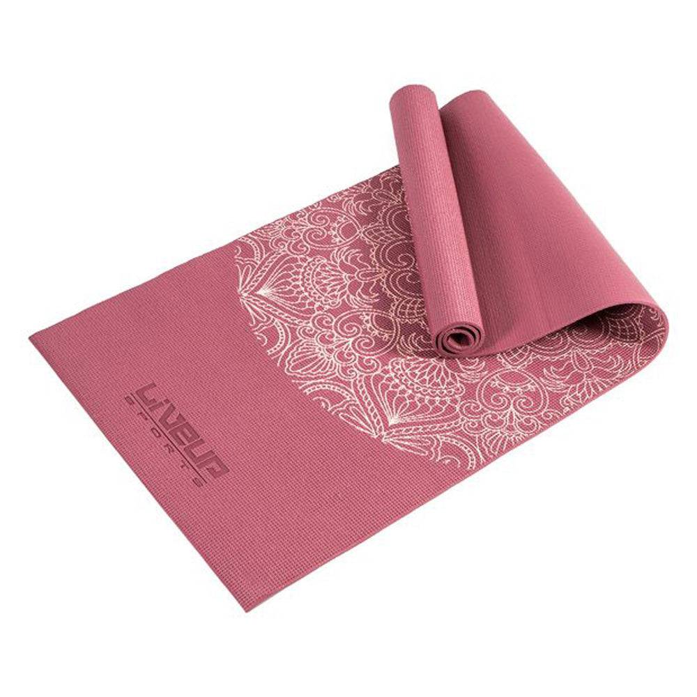 Liveup Yoga Exercise Mat PVC 6MM LS3231C – Pink - Valetica Sports