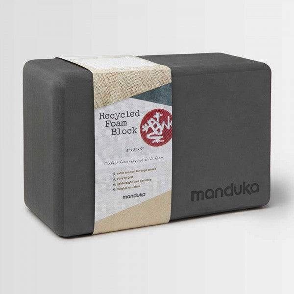 Manduka Recycled Foam Yoga Block - Thunder - Valetica Sports