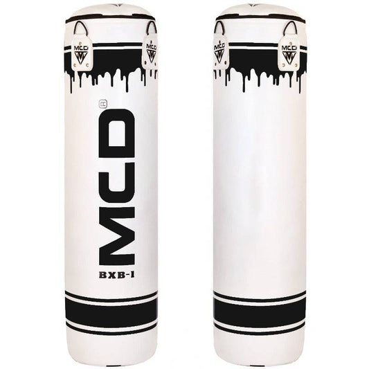 MCD BXB-1 Punching Bag 5 ft - White Black - Valetica Sports