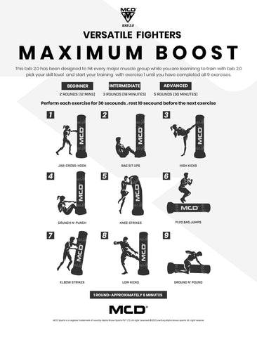 MCD BXB 2.0 Freestanding Punching bag - Valetica Sports