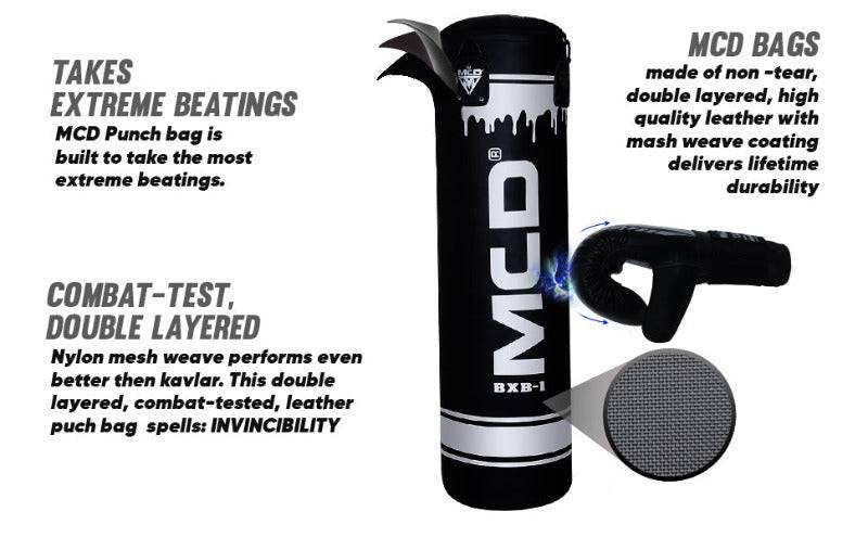 MCD Punching Bag Set 4ft - Black - Valetica Sports