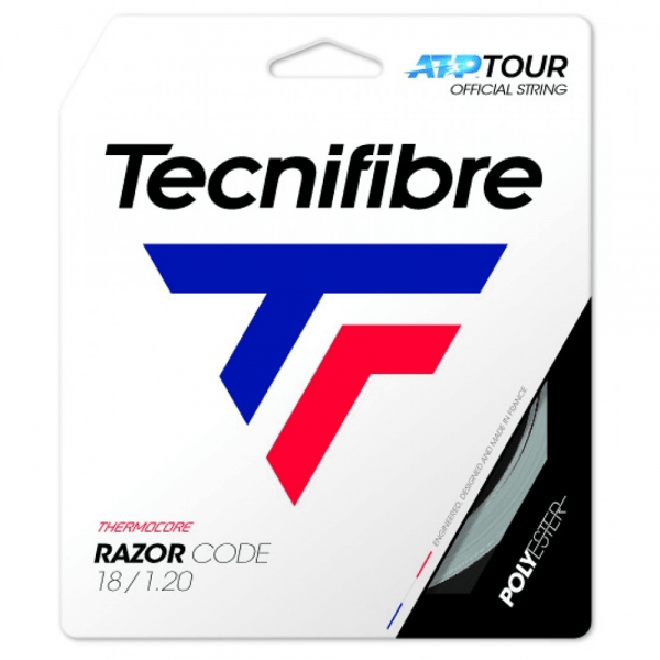 Tecnifibre Razor Code 18g Tennis String12M - Valetica Sports