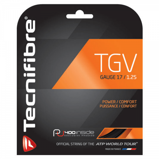 Tecnifibre TGV 17G Tennis String-Black - Valetica Sports
