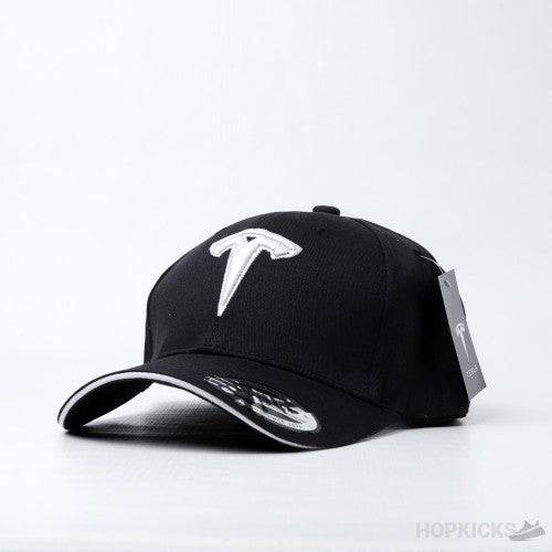 Timeless White Logo Black Cap - Valetica Sports
