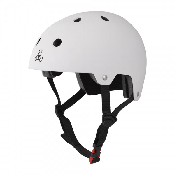 Triple8 Dual Certified Helmet-White Matte - Valetica Sports