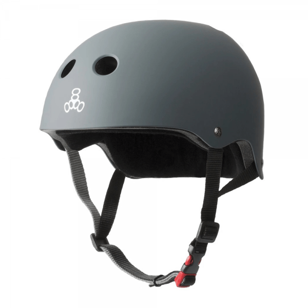 Triple8 The Certified Sweatsaver Helmet-Carbon Rubber - Valetica Sports