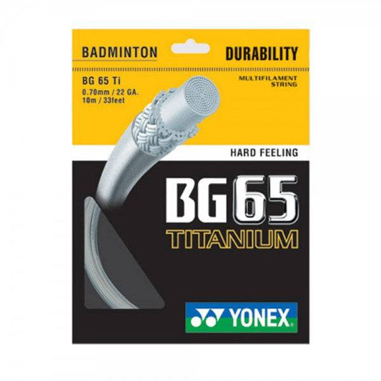 Yonex BG65 TI (Titanium) Badminton Racket String - Valetica Sports