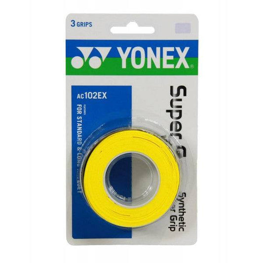 Yonex Super Grap Overgrip-Yellow (3 Wraps) - Valetica Sports