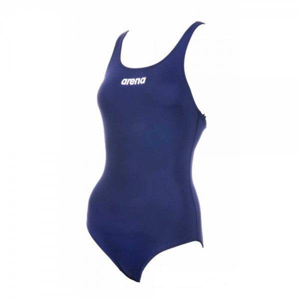 Arena Girls Solid Swim Pro JR Swimming Suit-Navy - Valetica Sports