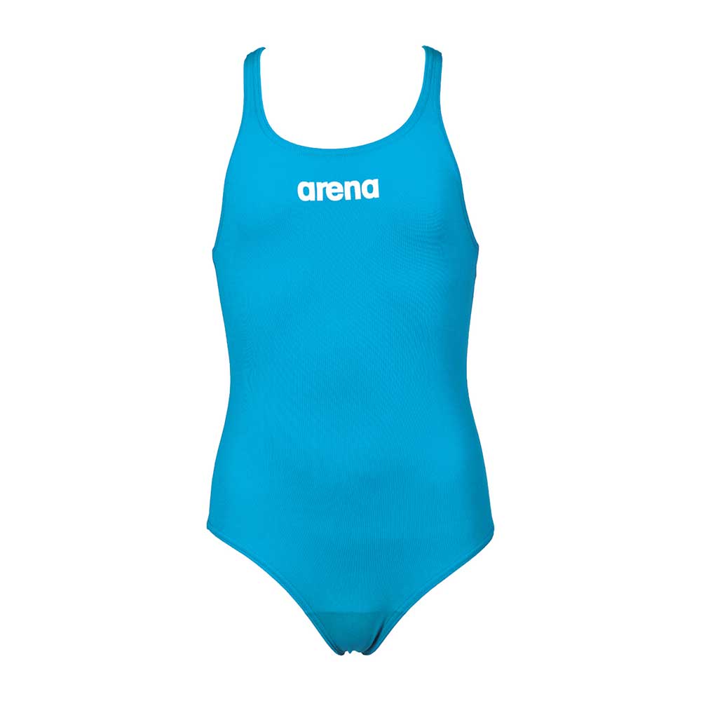 Arena Girls Solid Swim Pro JR Swimming Suit-Turquoise - Valetica Sports