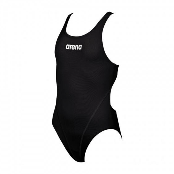 Arena Girls Solid Swim Tech JR Swimming Suit-Black - Valetica Sports