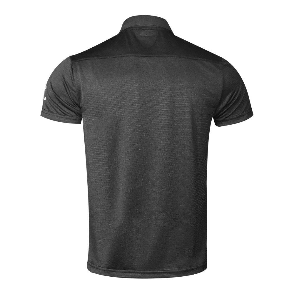 Apollo Men Polyester Millange Polo Shirt – Black - Valetica Sports