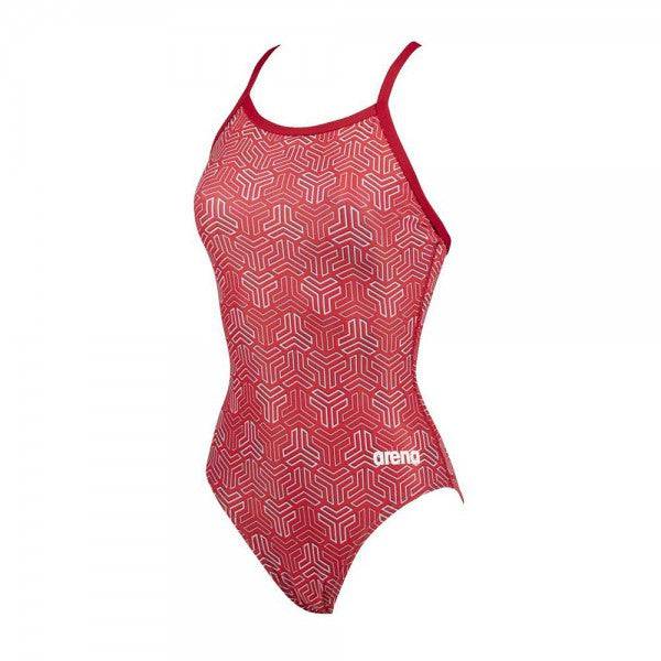 Arena Women's Kikko Swimming Suit-Red - Valetica Sports