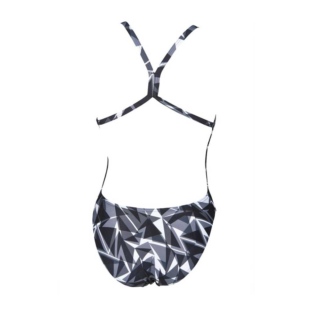 Arena Women's Shattered Glass Lightech Swimming Suit-Black - Valetica Sports