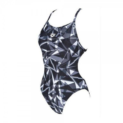 Arena Women's Shattered Glass Lightech Swimming Suit-Black - Valetica Sports