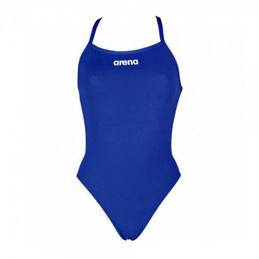 Arena Women's Solid Light Tech High L Swimming Suit-Royal - Valetica Sports