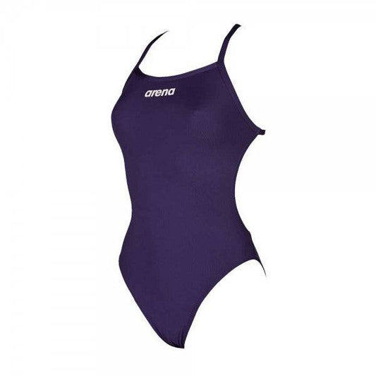 Arena Women's Solid Light Tech Swimming Suit-Navy - Valetica Sports