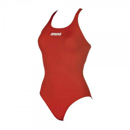 Arena Women's Solid Swim Pro Swimming Suit-Red - Valetica Sports