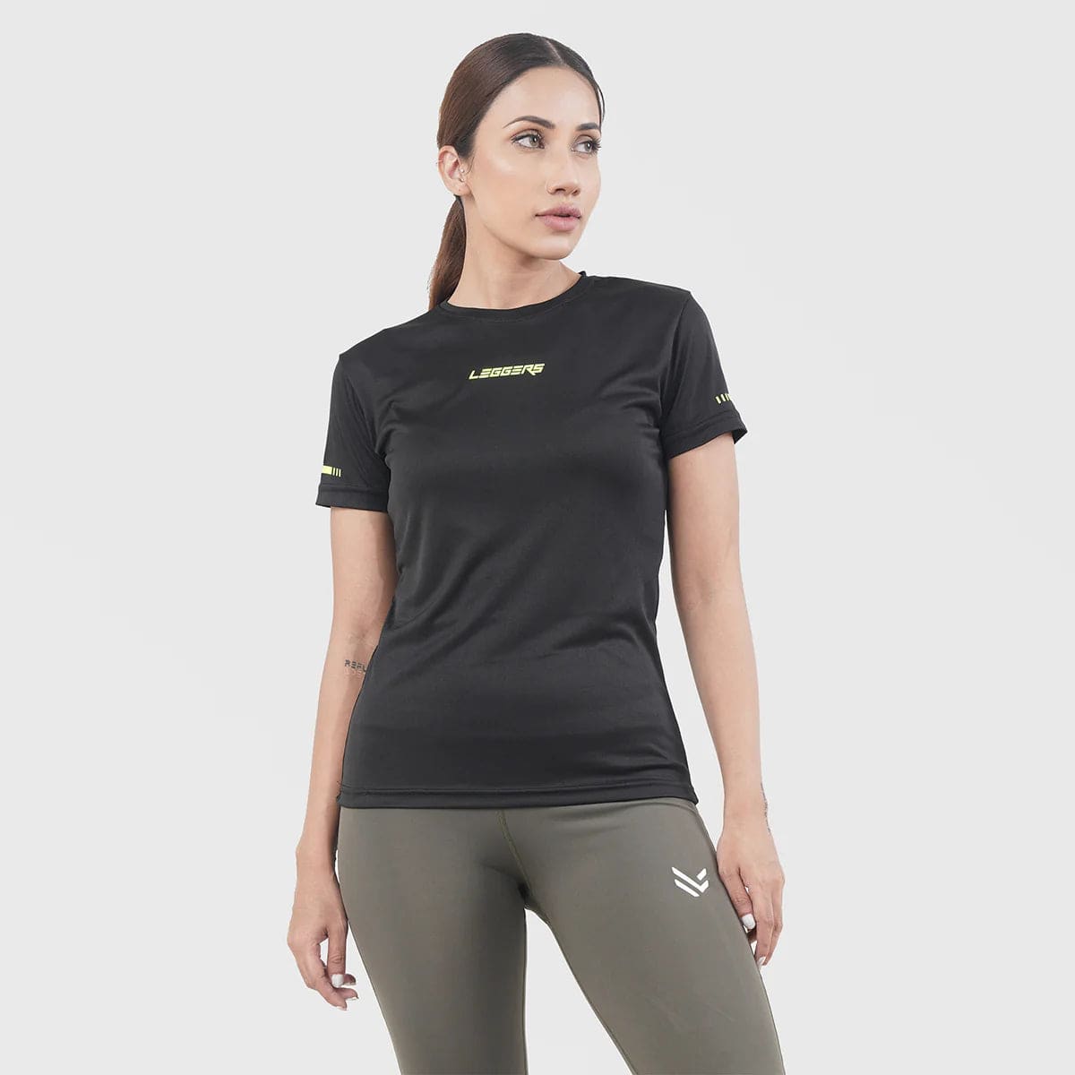 Black Lime Half Sleeve - Valetica Sports