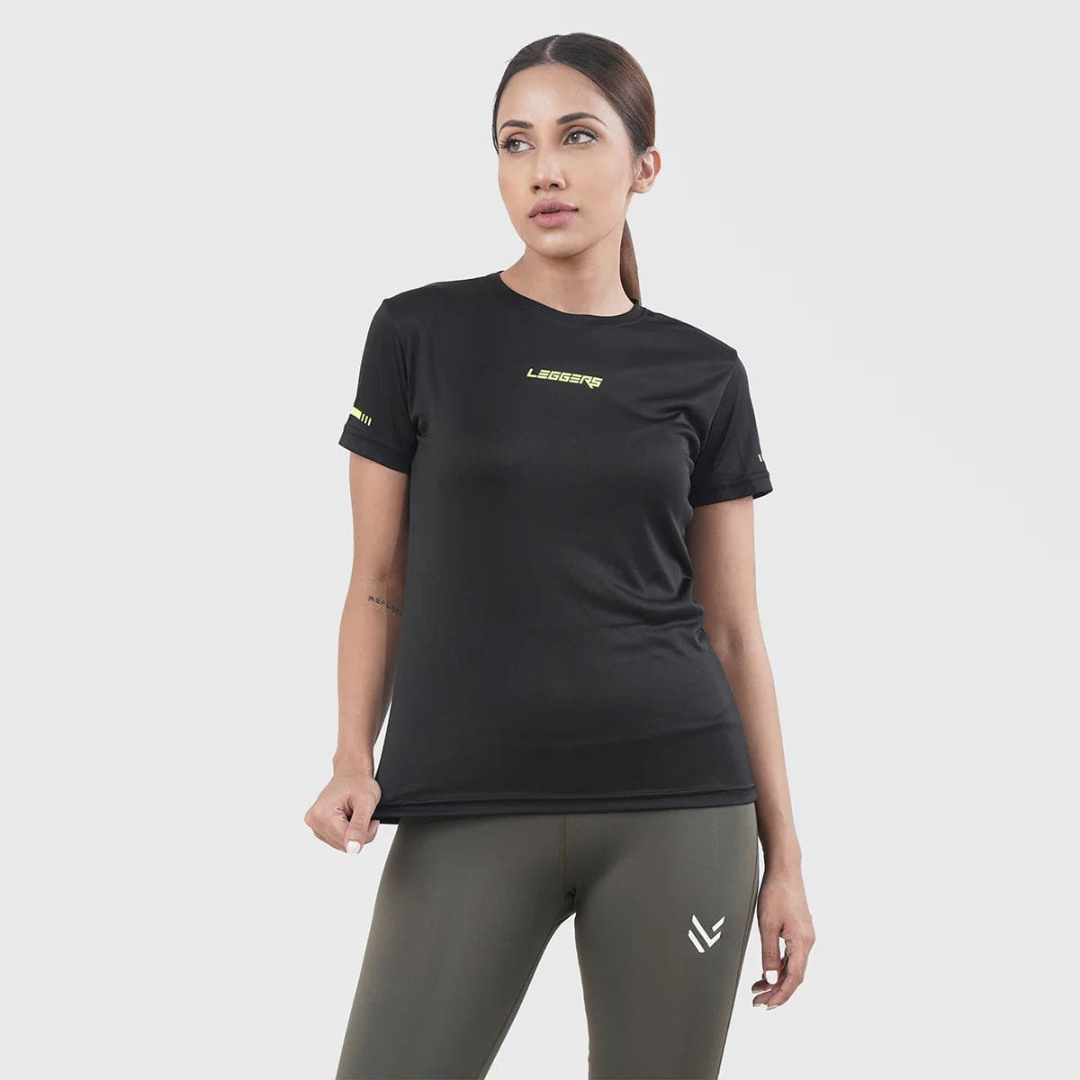 Black Lime Half Sleeve - Valetica Sports