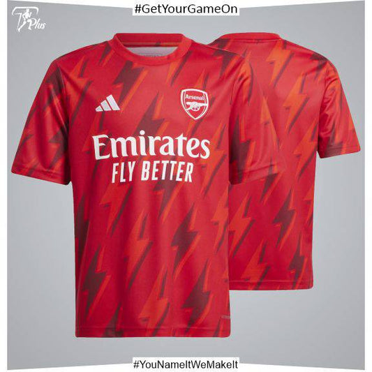 Customizable Arsanal Pre Match Top – Red