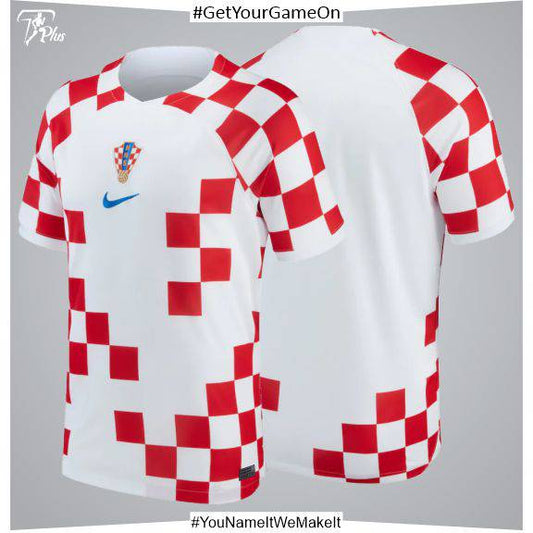 Customizable Crotia Home Stadium Shirt 2022-23