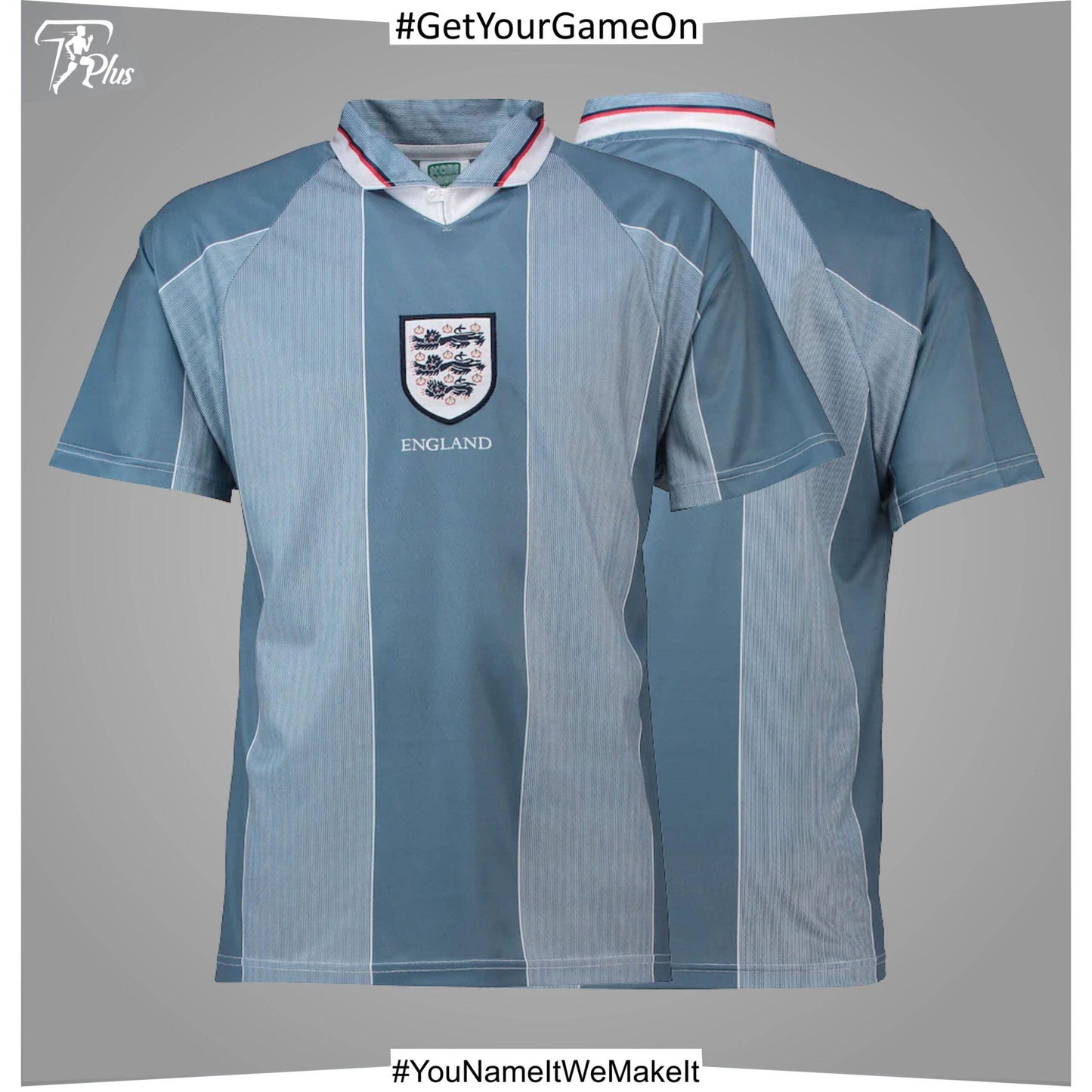 Customizable England 1996 EC Away Shirt