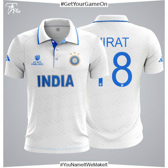 Customizable India WTC Final 2023 Full Printed Shirt