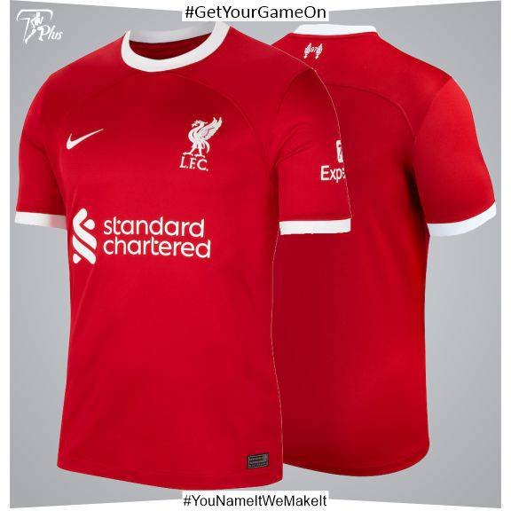 Customizable L. pool F.C. 2023-24 Match Home Shirt