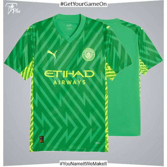 Customizable M. City Goalkeeper Shirt 2023-24