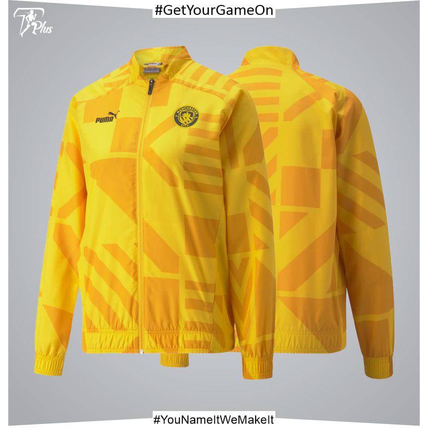 Customizable M. City Pre-Match Jacket – Yellow – Womens