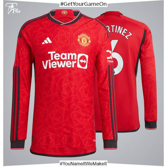 Customizable M. United Home Shirt 2023-24 – Long Sleeve